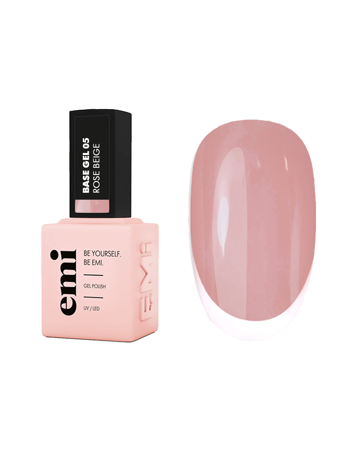 Coloured Base Gel polish #05 Rose Beige, 9ml