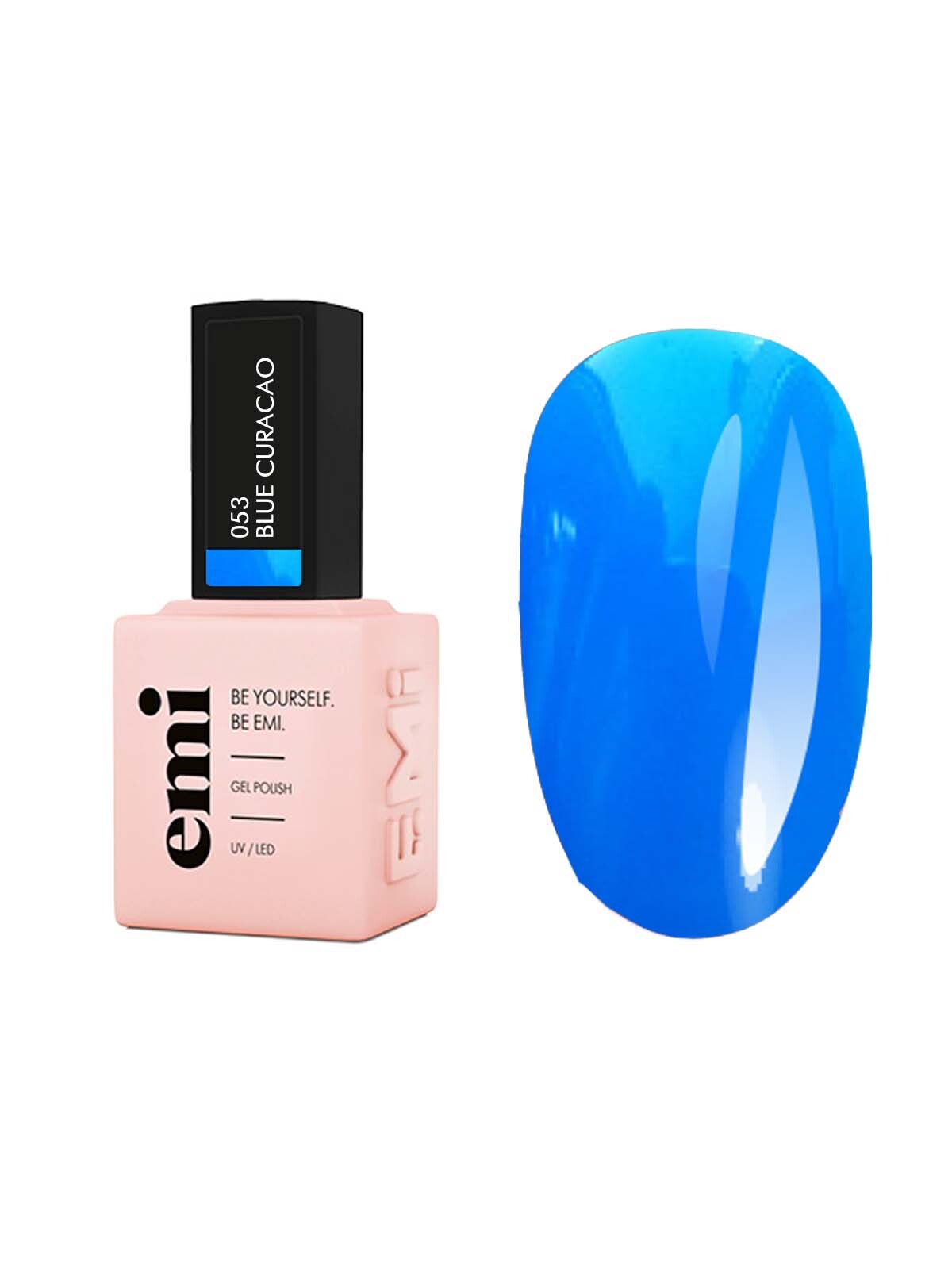 Gel Polish Blue Curacao 053 , 9ml bottle Gel-Polish-Blue-Curacao-053-9ml-Neon-Classic-Summer-Nails-Nail-Emi-Canada-USA