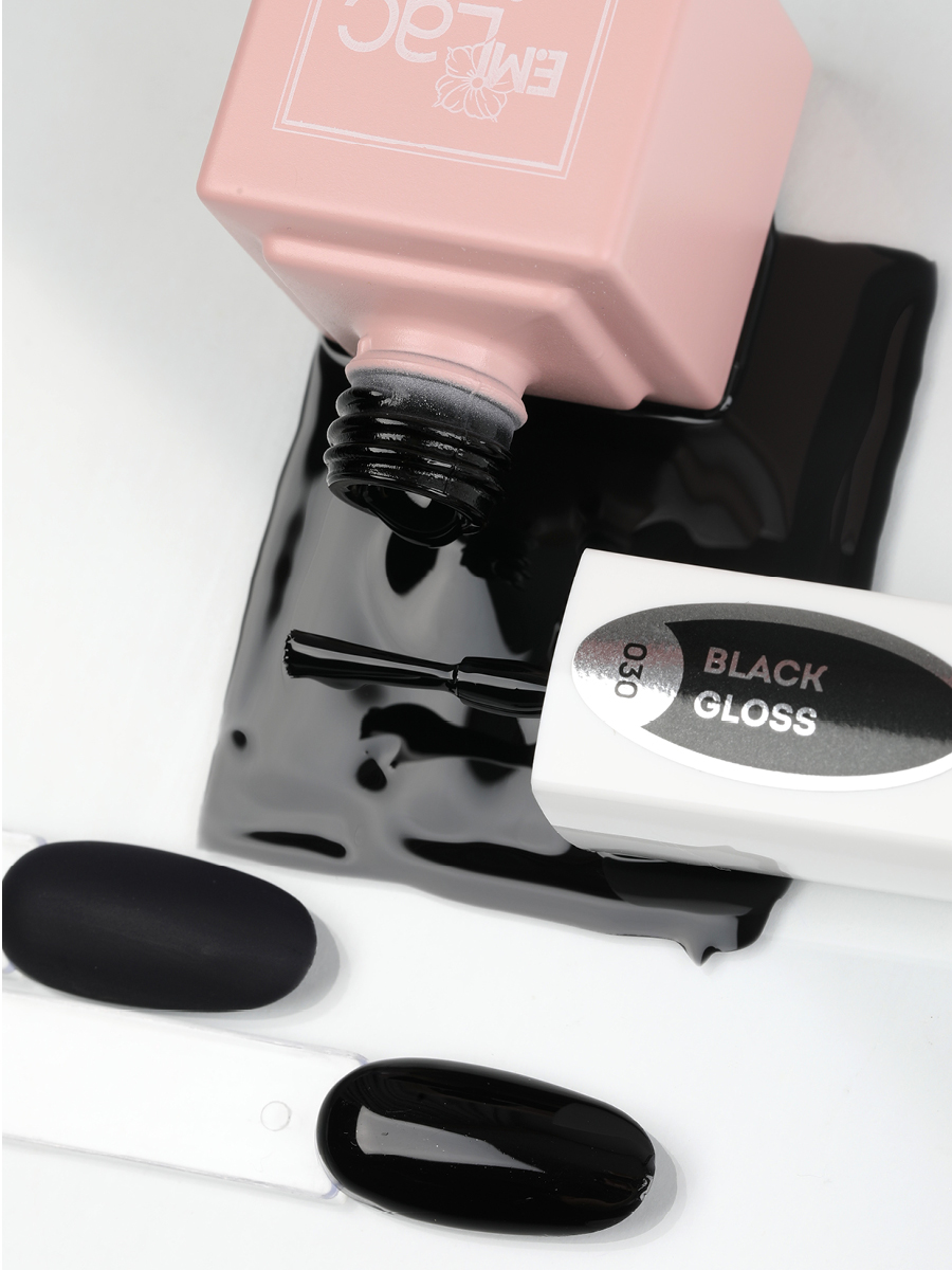 Emilac Black Gloss #030, 9/15ml