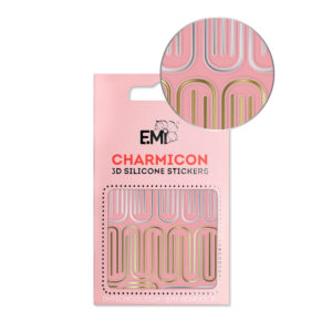 Charmicon 3D Silicone Stickers #147 Bent LinesCharmicon 3D Silicone Stickers #147 Bent Lines