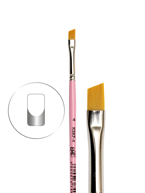 Beveled Square Brush #4 for French Manicure