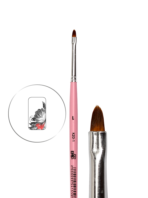 Oval Brush for Zhostovo Painting #1