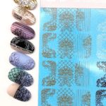 Nailcrust Pattern Slider Gold/White/Black #3