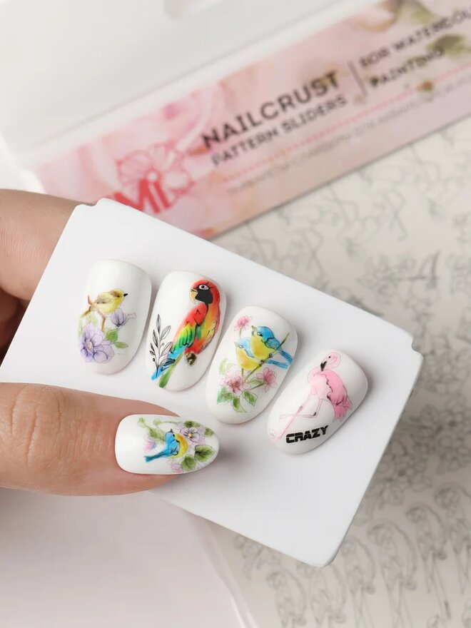Nailcrust Pattern Slider #38 Birds