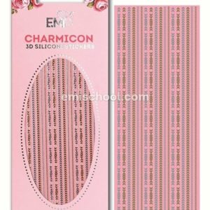 Charmicon 3D Silicone Stickers Chain #4, Gold/SilverCharmicon 3D Silicone Stickers Chain #4, Gold/Silver
