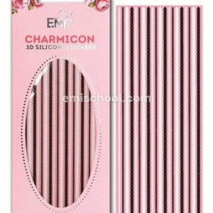 Charmicon 3D Silicone Stickers #9 Chain, Black/WhiteCharmicon 3D Silicone Stickers #9 Chain, Black/White