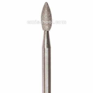 Drop-Shaped Diamond Coated Rotary File 2.7mm, Fine Abrasiveness
