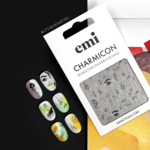 Charmicon 3D Silicone Stickers #173 Silhouettes