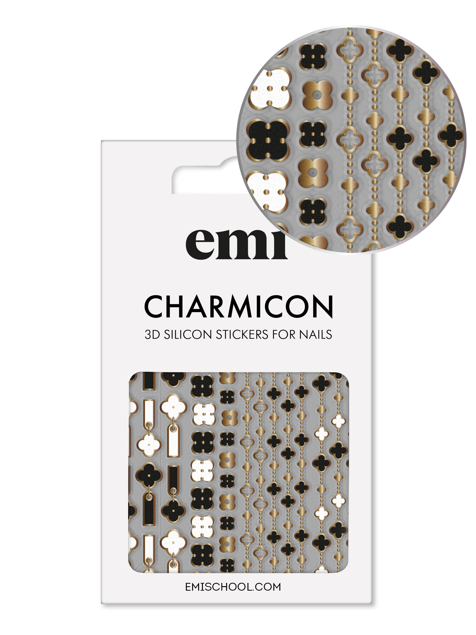 Charmicon 3D Silicone Stickers #185 Quatrefoil