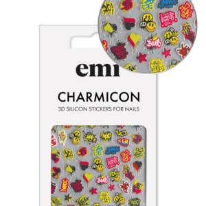 Charmicon 3D Silicone Stickers #204 GraffitiCharmicon-204-Graffiti