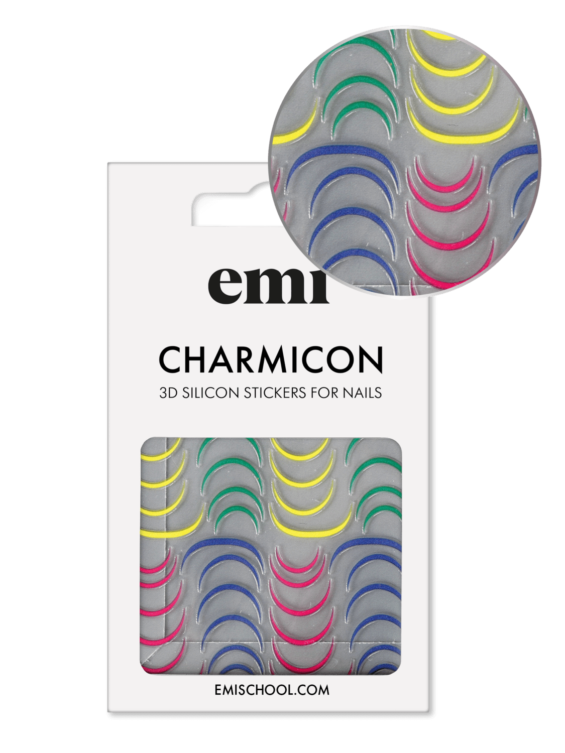 Charmicon 3D Silicone Stickers #205 Bright Lunula