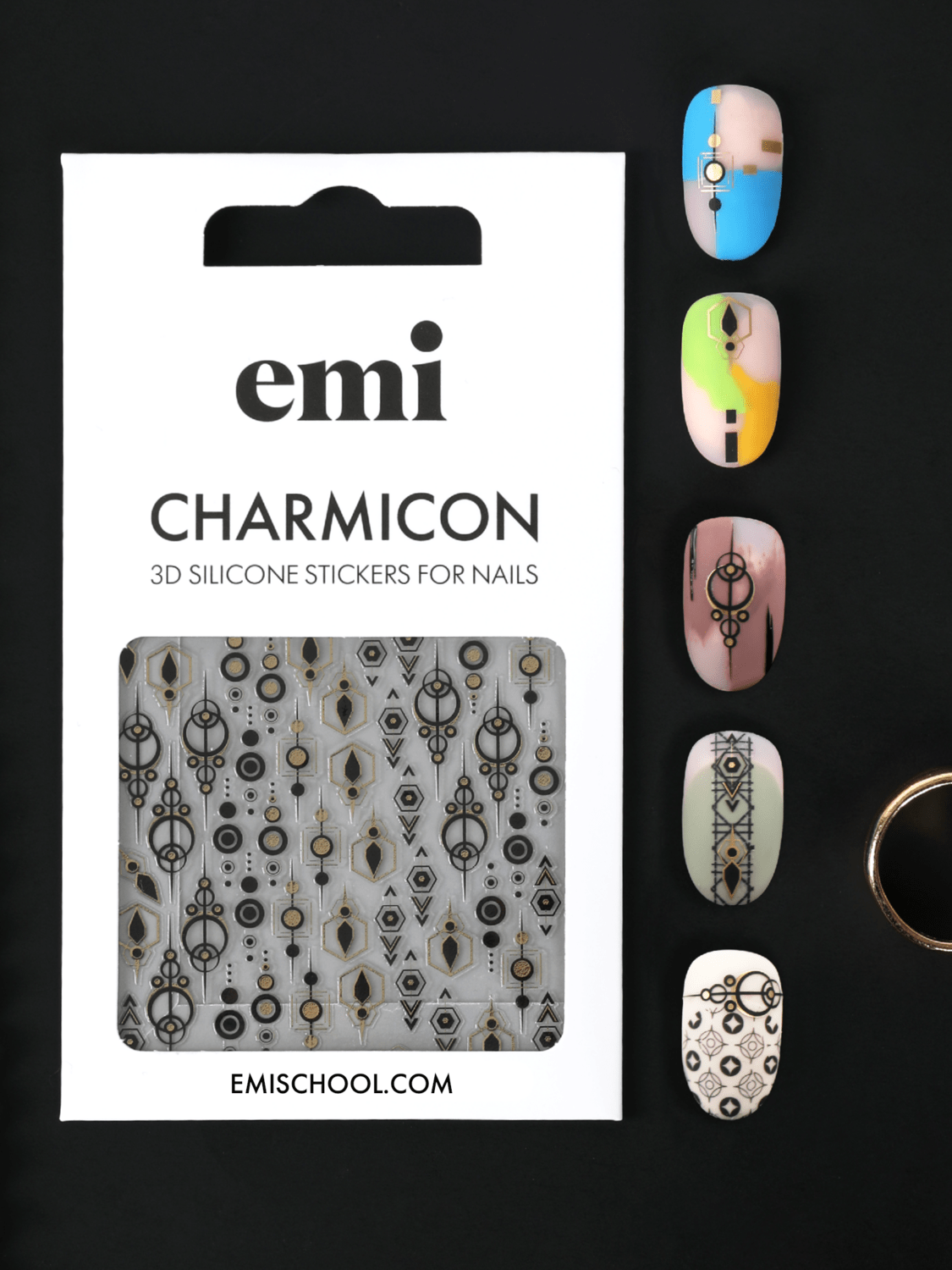 Charmicon 3D Silicone Stickers #214 Fancy Patterns