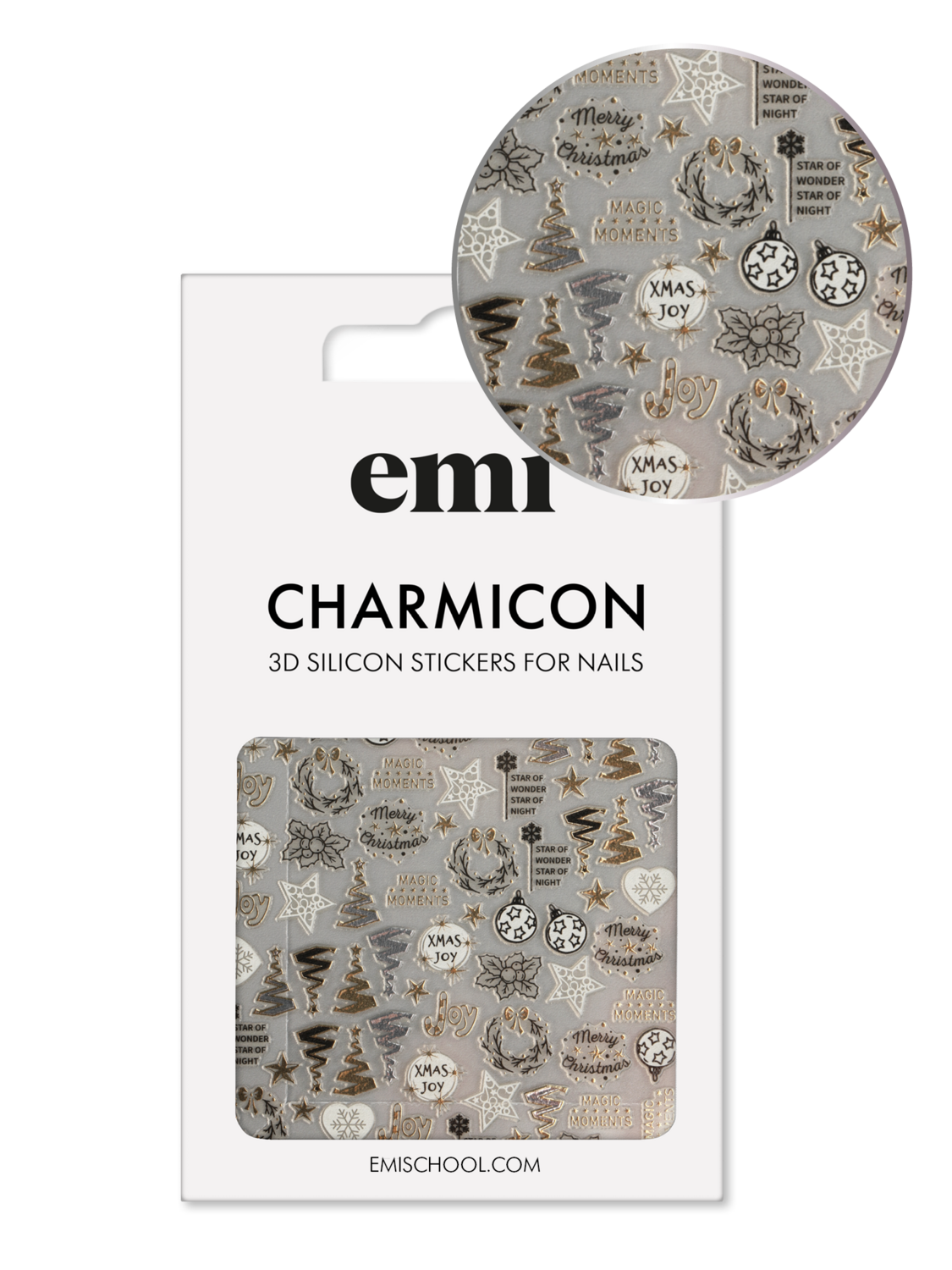 Charmicon 3D Silicone Stickers #227 Holiday Moments
