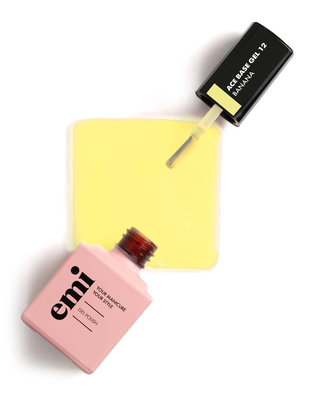 Ace Base Gel 12 Banana, 9 ml. open bottle Ace-Base-Gel-12-Banana-9-ml.-open-bottle