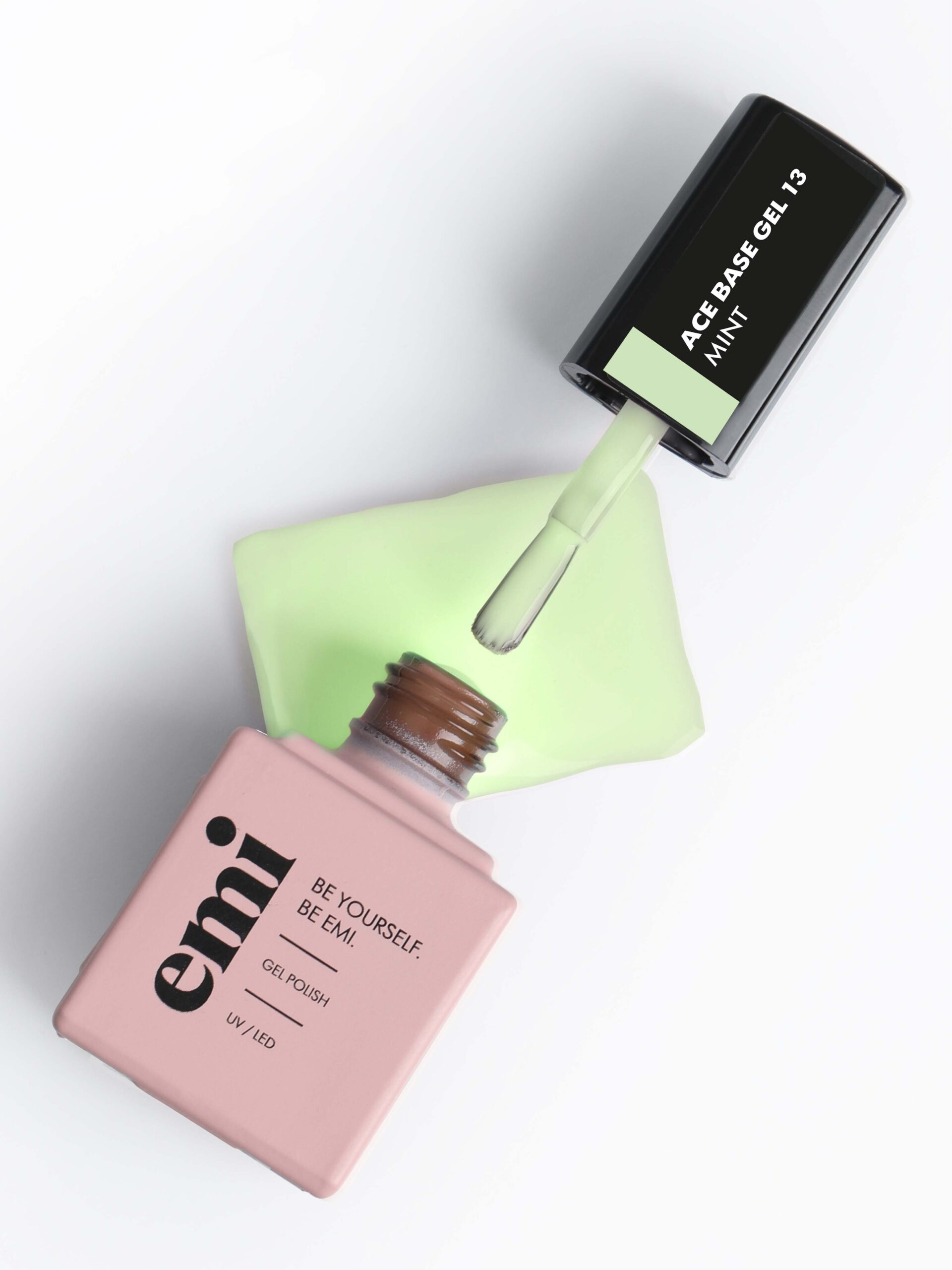 Ace Base Gel 13 Mint, 9 ml. Emi open bottle Ace-Base-Gel-13-Mint-9-ml.-Emi-open-bottle