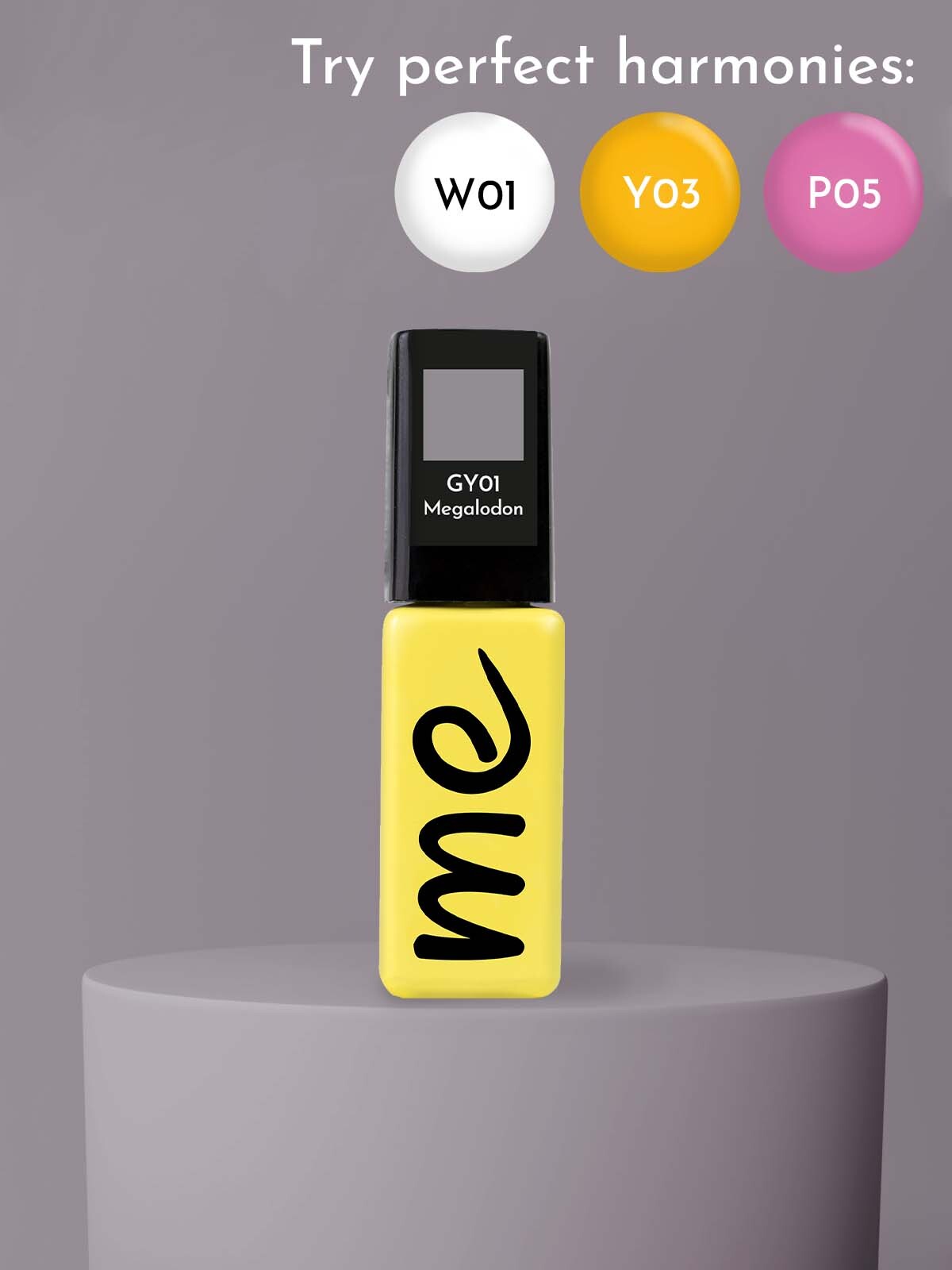 ME Gel Polish Megalodon #GY01, 8 ml. 3 ME Gel Polish Megalodon #GY01, 8 ml.