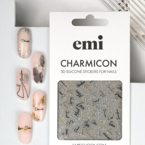 Charmicon 3D Silicone Stickers #228 Italics Emi Canada