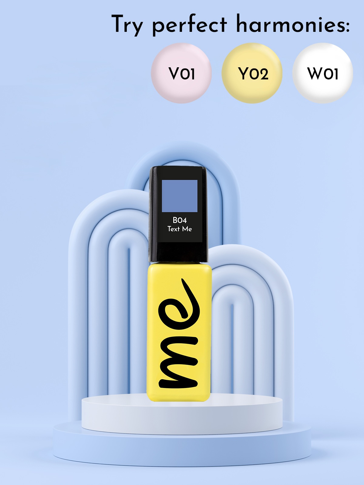 B04_3 ME Gel Polish Text Me #B04, 8 ml