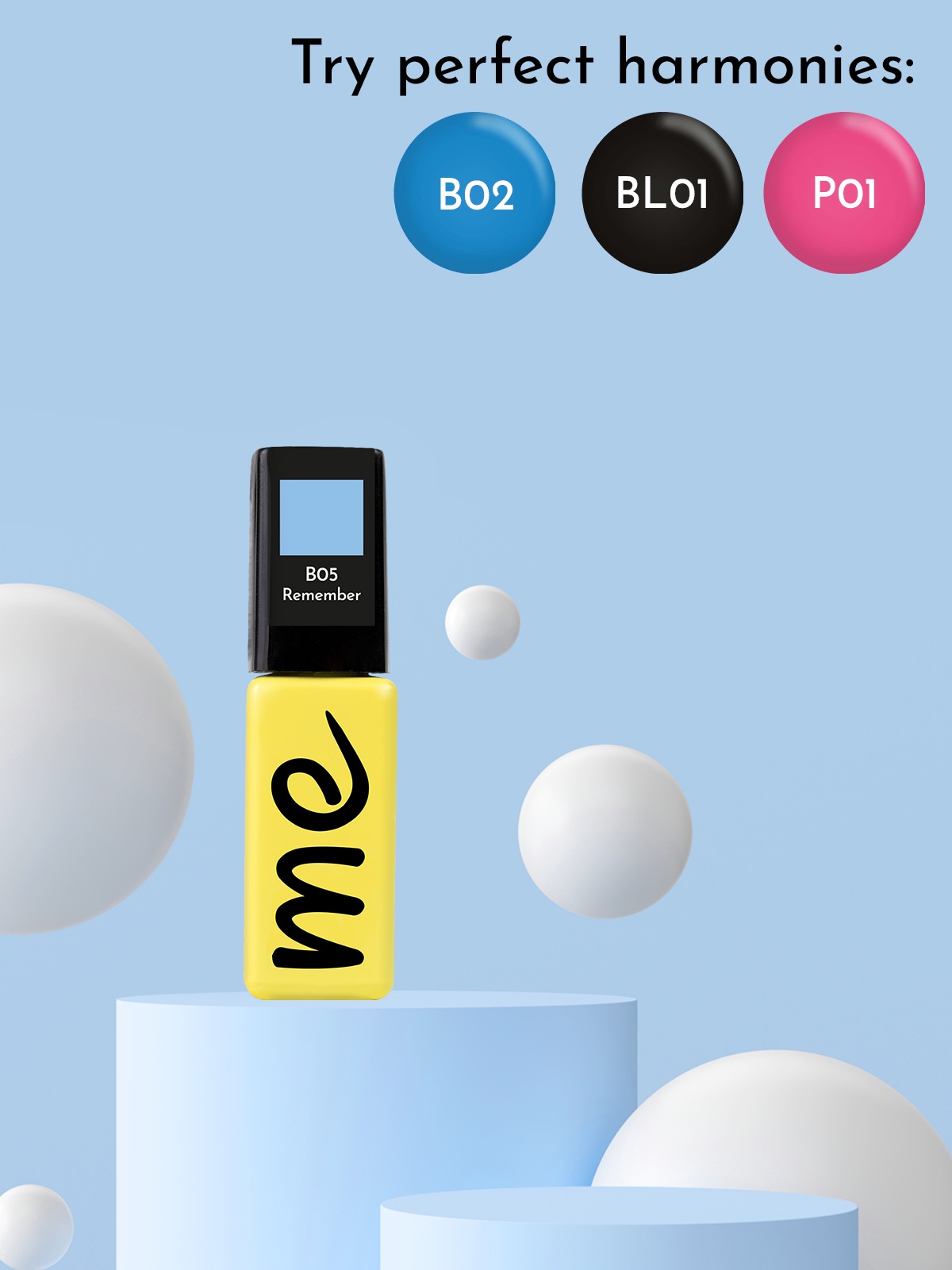 ME Gel Polish Remember #B05, 8 ml.