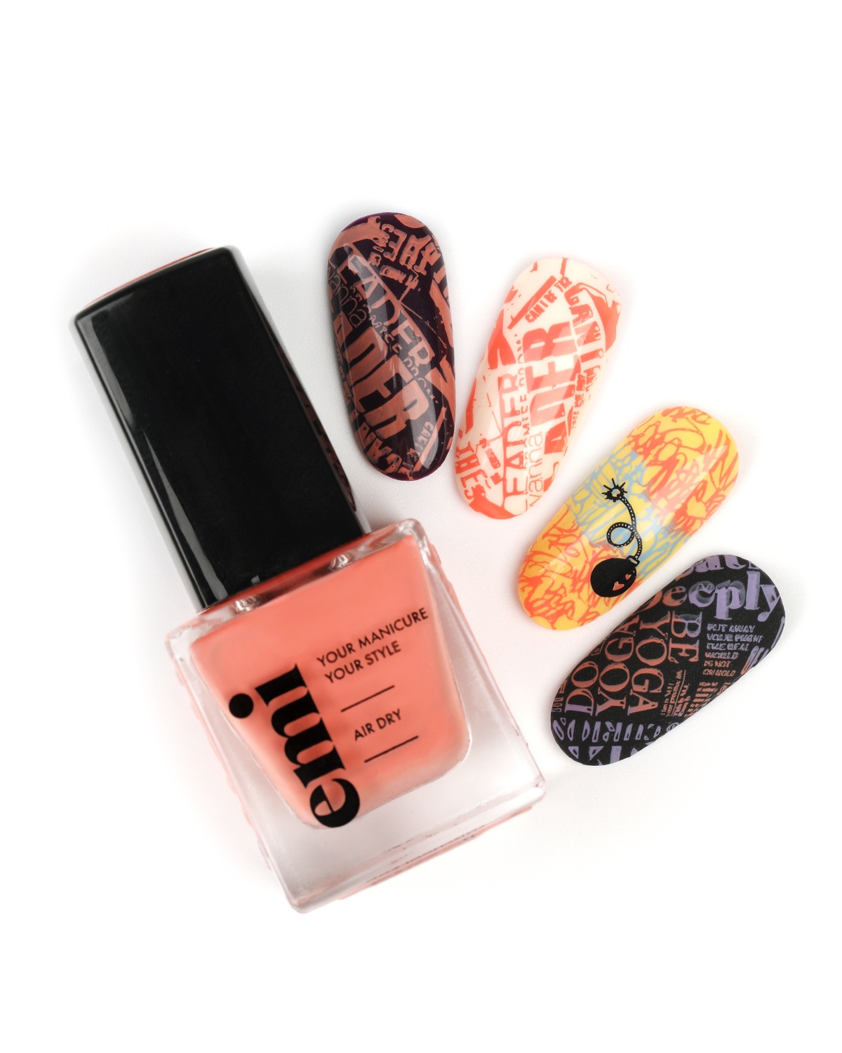 Nail Polish for Stamping Peach #8