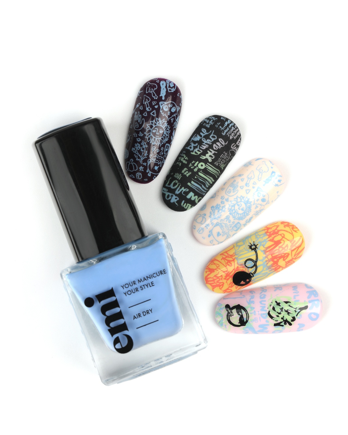Nail Polish for Stamping light blue #10, 9 ml