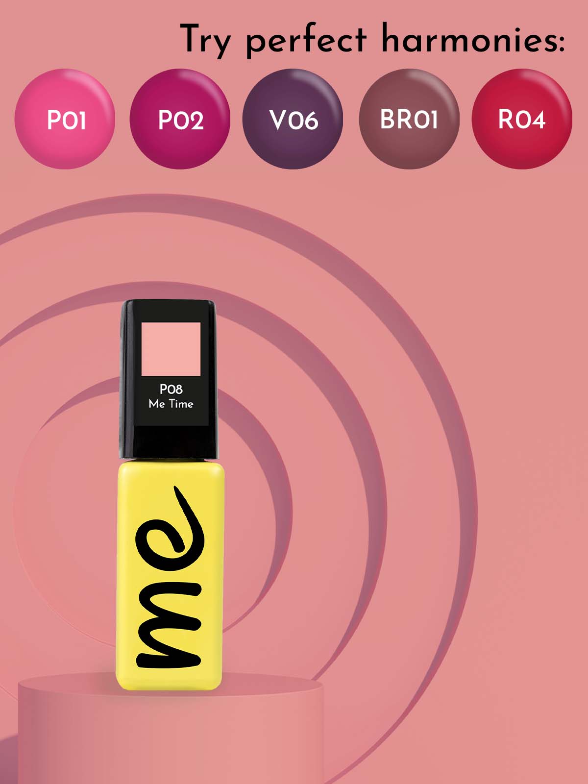 P08_3 ME Gel Polish Me Time #P08, 8 ml.