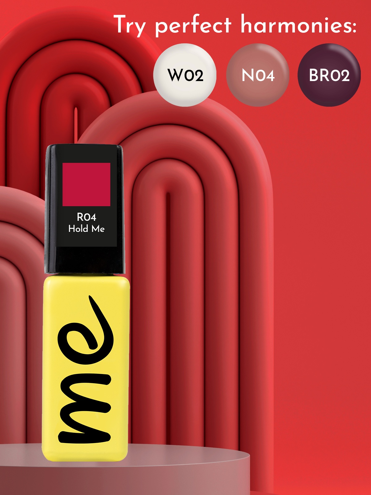 R04_3 ME Gel Polish Hold Me #R04, 8 ml.
