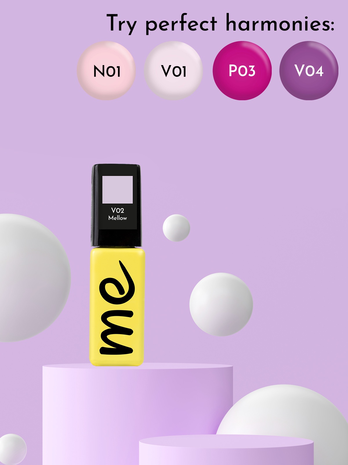 ME Gel Polish Mellow #V02, 8 ml