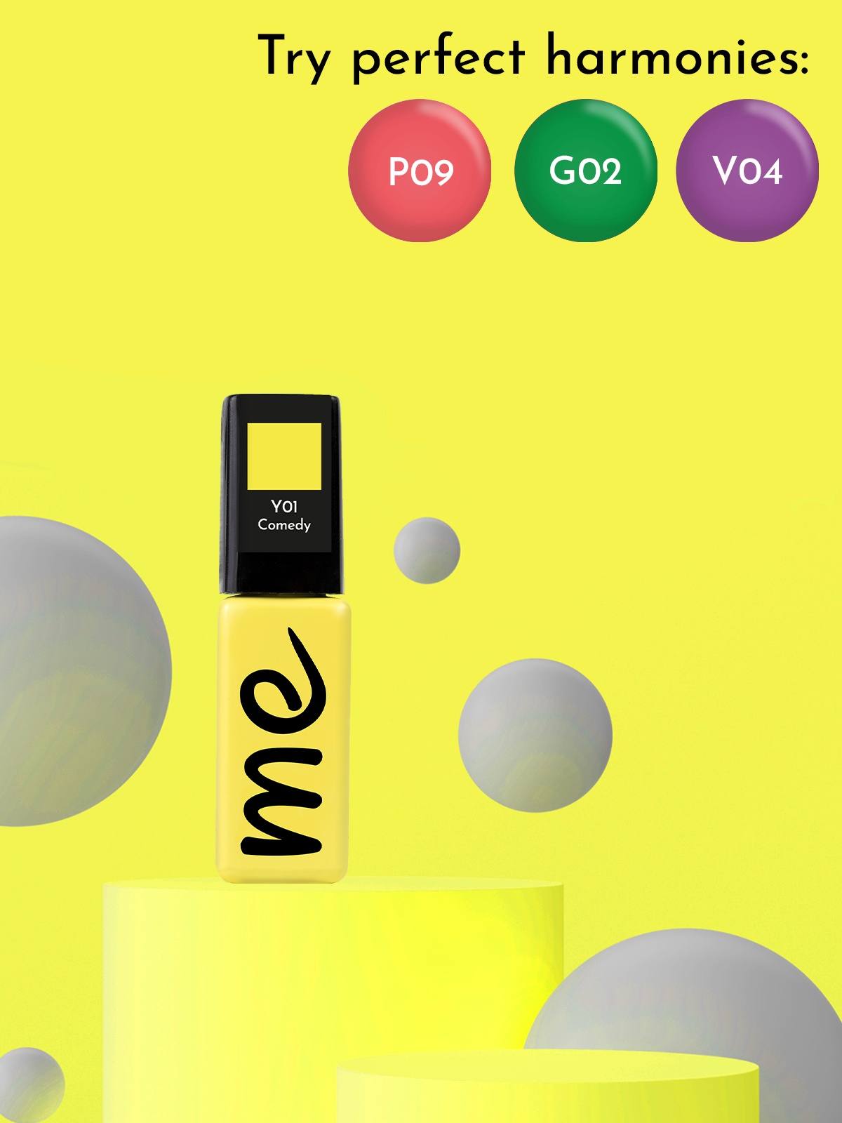 ME Gel Polish Comedy #Y01, 8 ml.