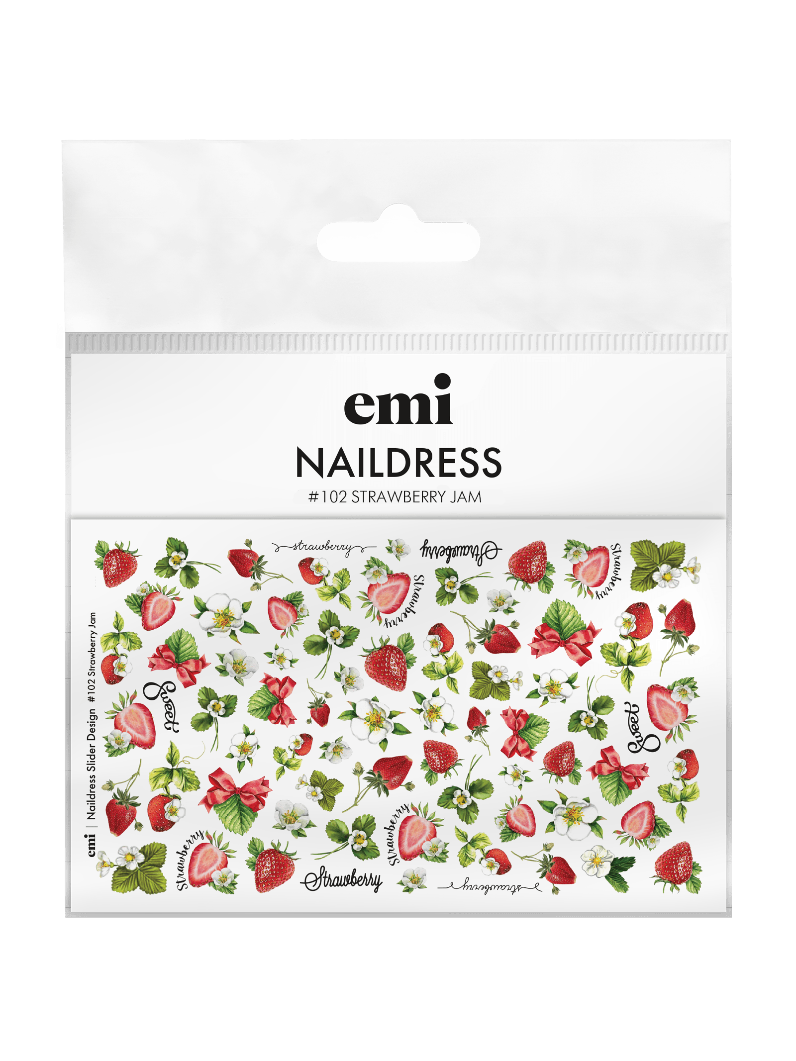 Naildress / Nail Decal Design #102 Strawberry Jam