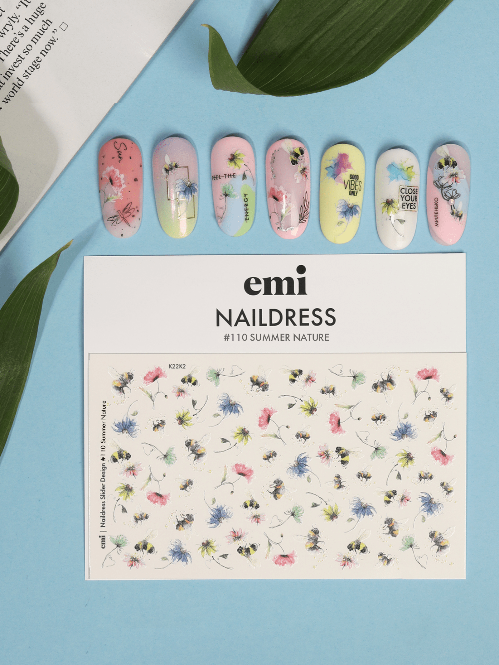 Naildress Slider Design #110 Summer Nature Emi Canada