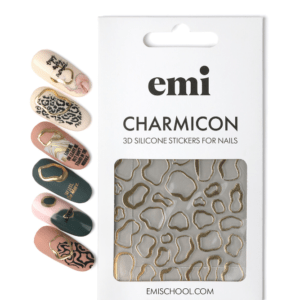 Charmicon 3D Silicone Stickers #238 Gold splotchesMolten gold flickers, giving the image a cosmic-chic shine